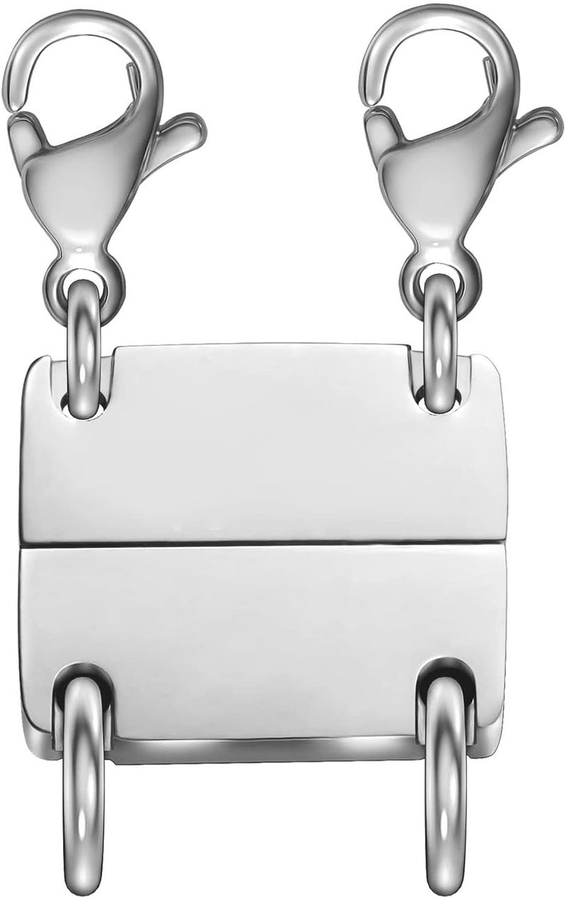 OHINGLT Layered Necklace Clasp 18K Gold and Silver Necklace Separator for Layering, Multiple Jewelry Clasps and Closures for Women - Image 1